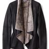 Vince Shearling Cascade Jacket in Black - Lyst