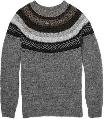  Fair Isle Knit Sweater 