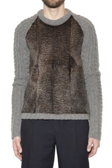 Burberry Prorsum Chunky Wool Cashmere and Rabbit Sweater - Lyst