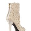 Dolce & Gabbana 110mm Macramé Lace Ankle Boots in Beige (cream) - Lyst