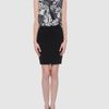 Emilio Pucci Short Crew Neckline Dress in Black - Lyst