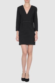 Gianfranco Ferré Short V-Neckline Dress - Lyst