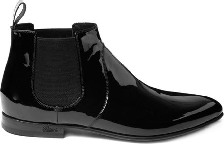 gucci patent leather shoes mens