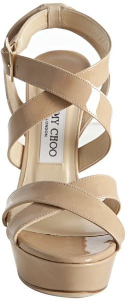 jimmy choo nude platform