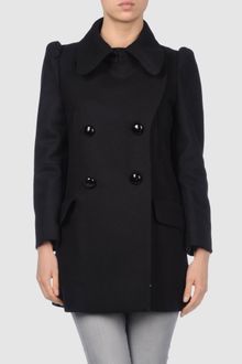 Miu Miu Double-Breasted Coat - Lyst