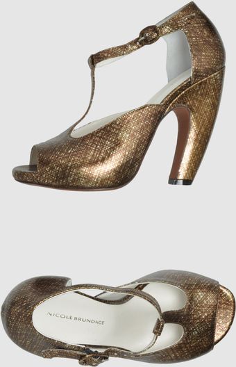 Nicole Brundage Platform Sandals - Lyst