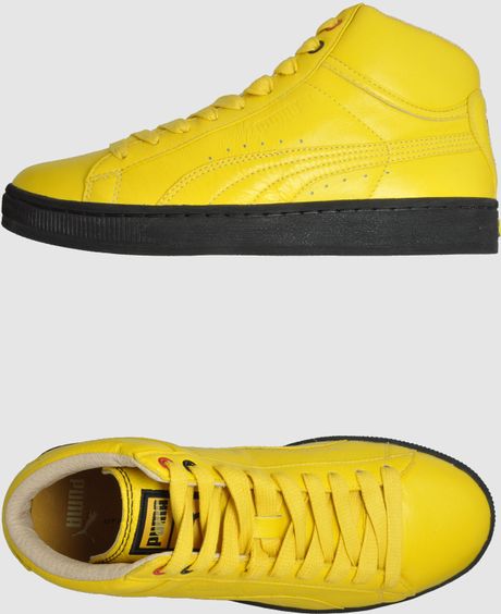 yellow high top cleats