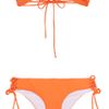 Shimmi Nicole Laceup Bandeau Bikini in Orange - Lyst