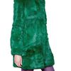 Amaya Arzuaga Rabbit Fur Coat in Green - Lyst