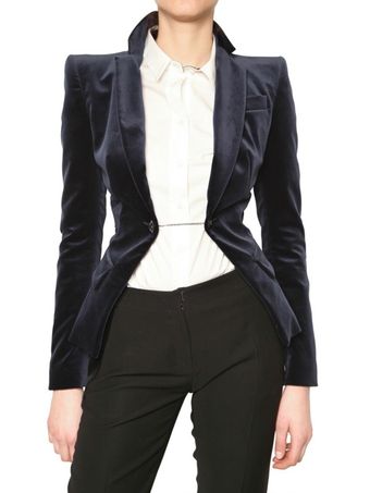 Antonio Berardi Velvet Jacket - Lyst