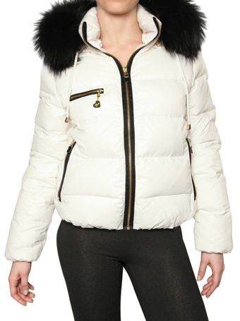 Beayukmui Racoon Fur Trim Down Jacket - Lyst