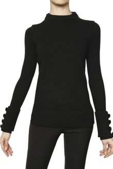 Burberry Prorsum Crew Neck Wool Cashmere Knit Sweater - Lyst
