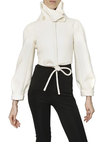 Burberry Prorsum Compact Sponge Wool Jacket - Lyst