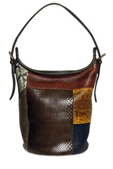 Chloé Gabby Patchwork Python Shoulder Bag - Lyst