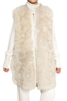 Chloé Shearling Vest Fur Coat - Lyst