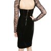 Emilio Pucci Lace Sleeved Viscose Velvet Dress in Black - Lyst