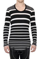Neil Barrett Striped Lycra Jersey Sweater