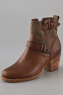 Rag & Bone Mid Heel Moto Booties - Lyst