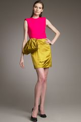 Giambattista Valli Colorblock Cocktail Dress