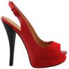L.a.m.b. Nomad Heels in Red - Lyst