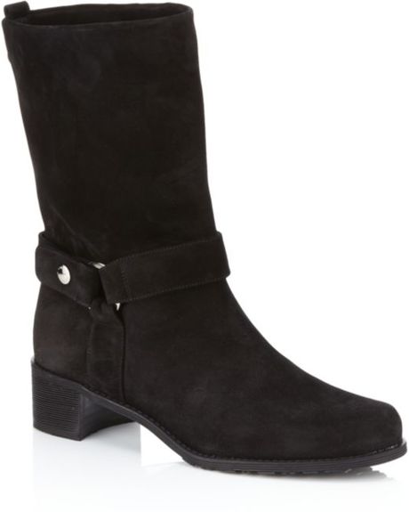 stuart weitzman flat suede boots