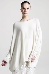 The Row Dolman-sleeve Sweater, Ivory