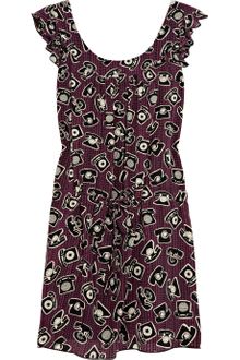 Anna Sui Printed Silk Dress - Lyst