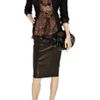 Dolce & Gabbana Printed Silkchiffon Top in Brown - Lyst