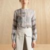 Preen Womens View Blouse in Gray (blue) - Lyst