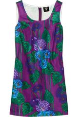 Anna Sui Printed Cotton and Silk-blend Dress