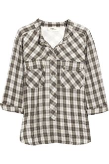 Etoile Isabel Marant Cotton-voile Plaid Shirt - Lyst
