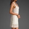 Joie Heavy Lace Comden Dress in White (porcelain) - Lyst