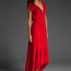 Odylyne Frilled Hummingbird Dress in Red - Lyst