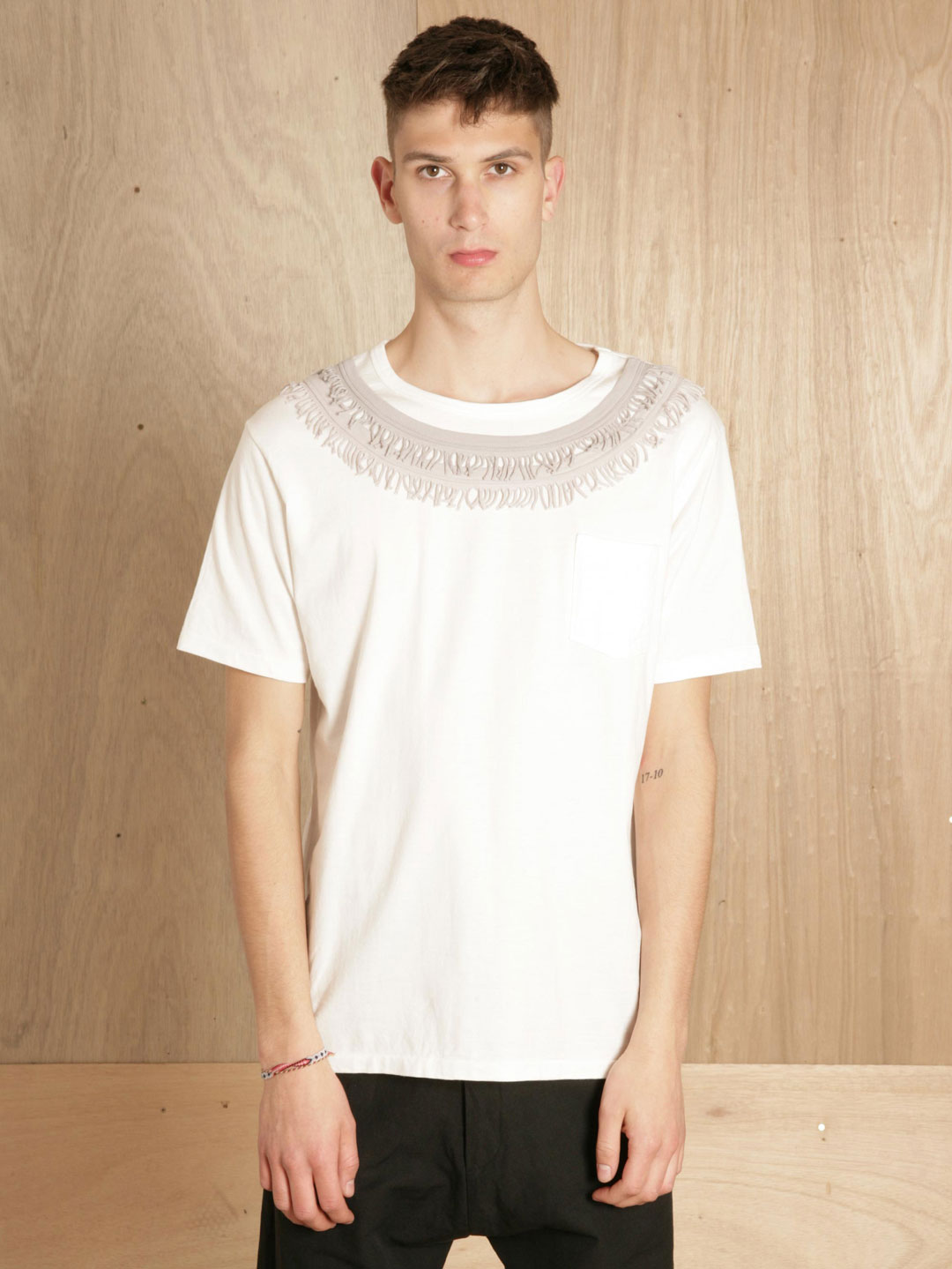 Sasquatchfabrix Mens Oriental Fringe Tee in White for Men Lyst