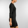 James Perse Raglan Sweatshirt Dress in Black - Lyst