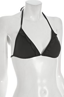 Vitamin A Ruffle Halter Bikini Top - Lyst