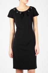 Love Moschino Black Ribbon Laced Dress