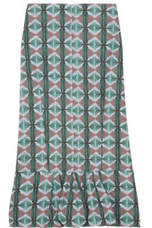 Marni Printed Cotton-blend Skirt - Lyst