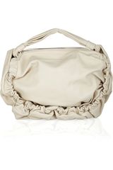 Marni Ruched Leather Shoulder Bag