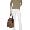 Zoe Tees Cottonblend Knit Sweater in Brown - Lyst