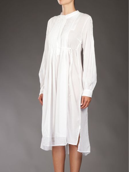 white chemise outfit