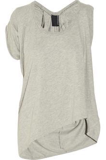 Complexgeometries Asymmetric Draped Cotton-jersey Top - Lyst