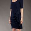 Joseph Drape Dress with Frill in Blue - Lyst