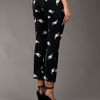 Miu Miu Cat Print Silk Trouser in Black - Lyst