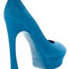 Yves Saint Laurent Peep Toe Shoe in Blue - Lyst
