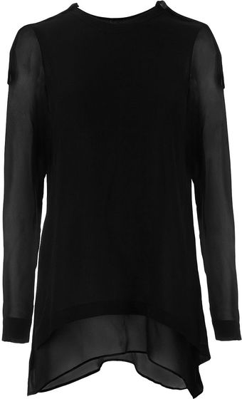 Roberta Furlanetto Double Layered Blouse - Lyst