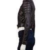 Shakuhachi Leather Paneled Biker Jacket in Black - Lyst