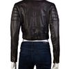 Shakuhachi Leather Paneled Biker Jacket in Black - Lyst