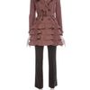 Valentino Frill Trench Coat in Purple (mauve) - Lyst
