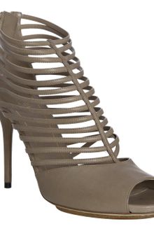 Gucci Sahara Strappy Leather Inga Peep Toe Booties - Lyst